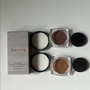 Mally Evercolor back eyeshadow carmel shine & sugary plum NIB